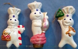 Pillsbury Doughboy - Basket holds candycane basket