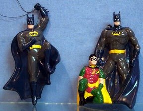 Batman - hangs from a wire