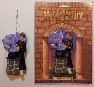 Ron - stands mixing potion in cauldron, Harry Potter, Kurt Adler, figure as ornament, plastic, 4.5 inches