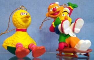 Bert & Ernie - on sled