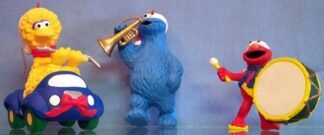 Big Bird - in car, playing a flute
